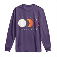 Spain Total Solar Eclipse 2026 Totality Long Sleeve Shirt Espana Travel Souvenir Astronomy Geek Gift