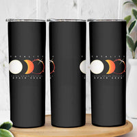 Spain Total Solar Eclipse 2026 Totality Skinny Tumbler Espana Travel Souvenir Astronomy Geek Gift