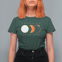 Spain Total Solar Eclipse 2026 Totality T Shirt For Women Espana Travel Souvenir Astronomy Geek Gift