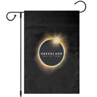Greenland Total Solar Eclipse 2026 Garden Flag Path of Totality Astronomy Gift