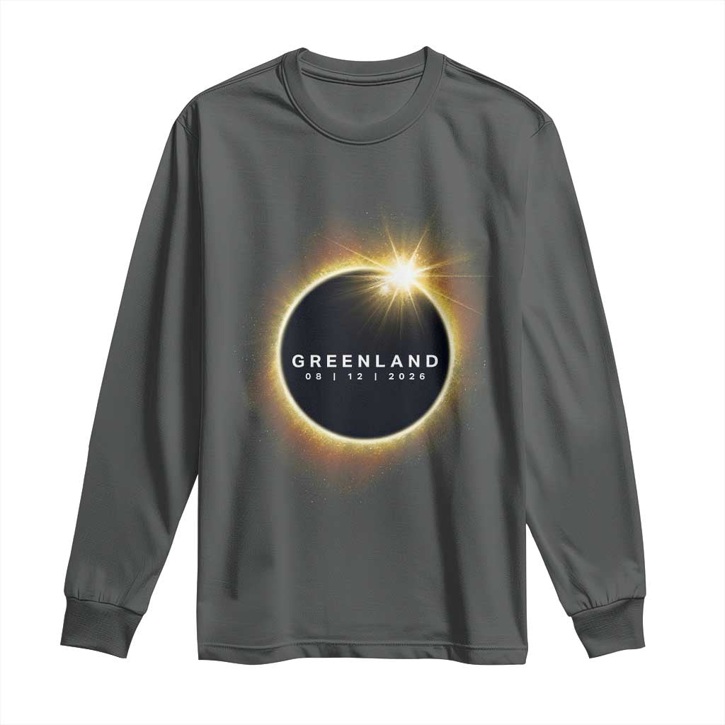 Greenland Total Solar Eclipse 2026 Long Sleeve Shirt Path of Totality Astronomy Gift