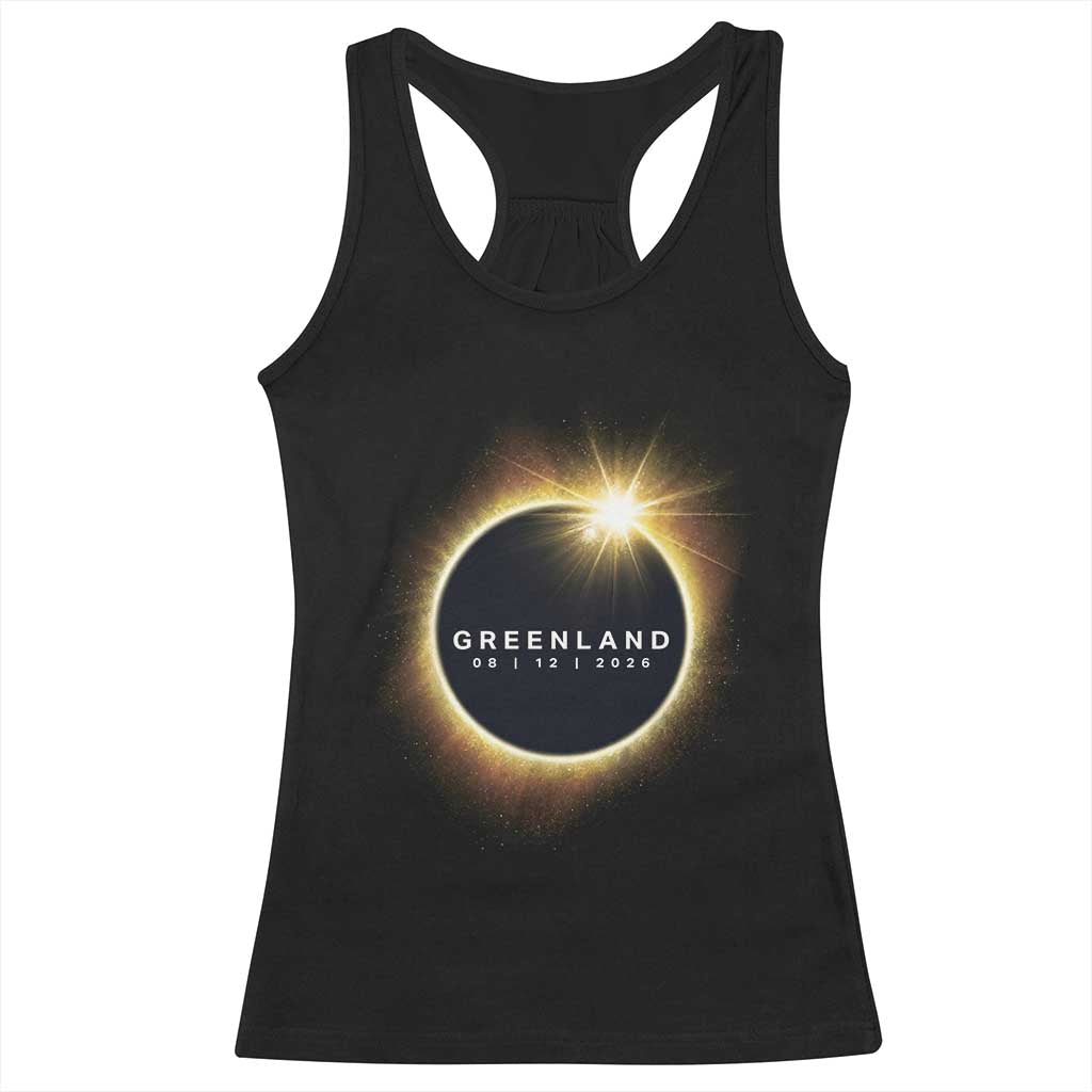 Greenland Total Solar Eclipse 2026 Racerback Tank Top Path of Totality Astronomy Gift