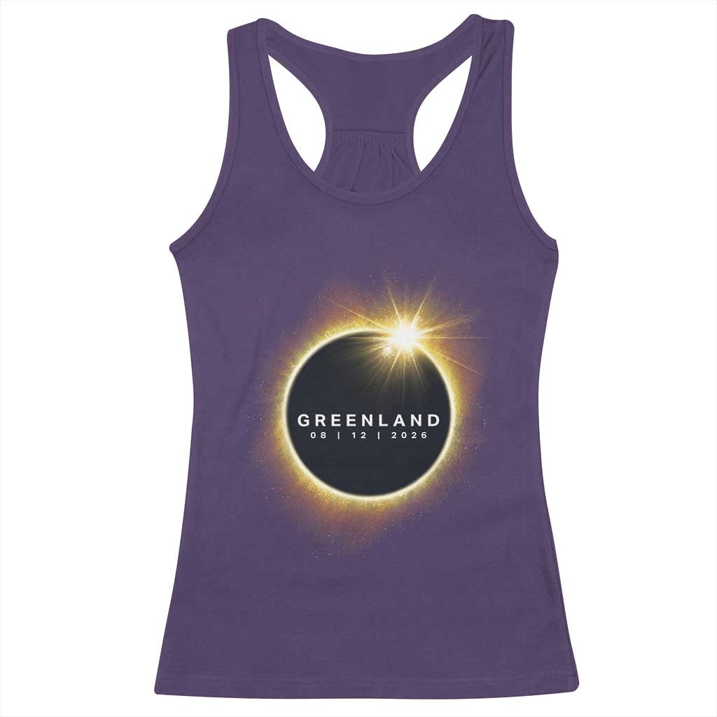 Greenland Total Solar Eclipse 2026 Racerback Tank Top Path of Totality Astronomy Gift