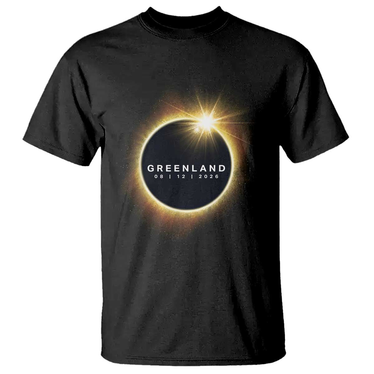 Greenland Total Solar Eclipse 2026 T Shirt Path of Totality Astronomy Gift