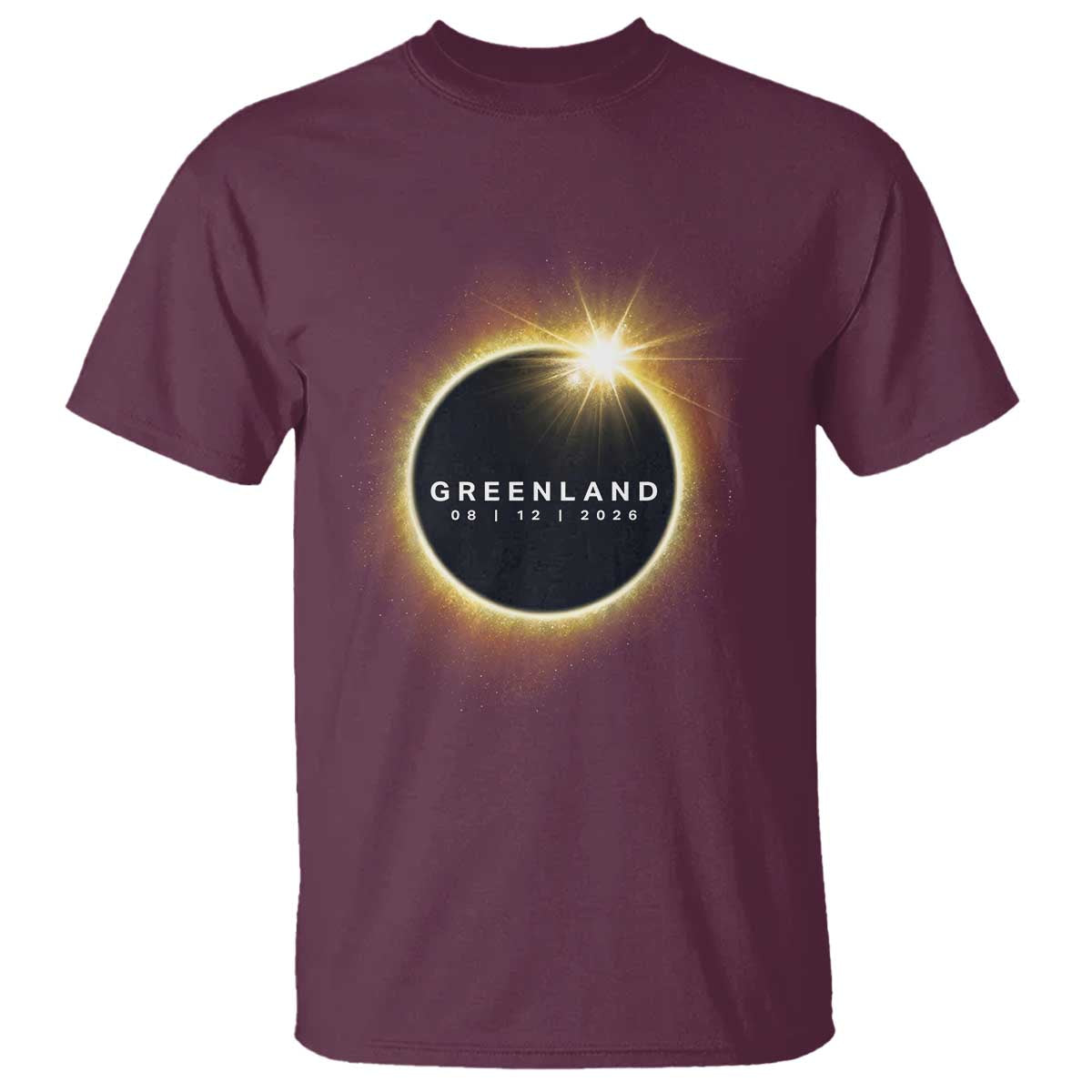 Greenland Total Solar Eclipse 2026 T Shirt Path of Totality Astronomy Gift