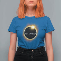 Greenland Total Solar Eclipse 2026 T Shirt For Women Path of Totality Astronomy Gift