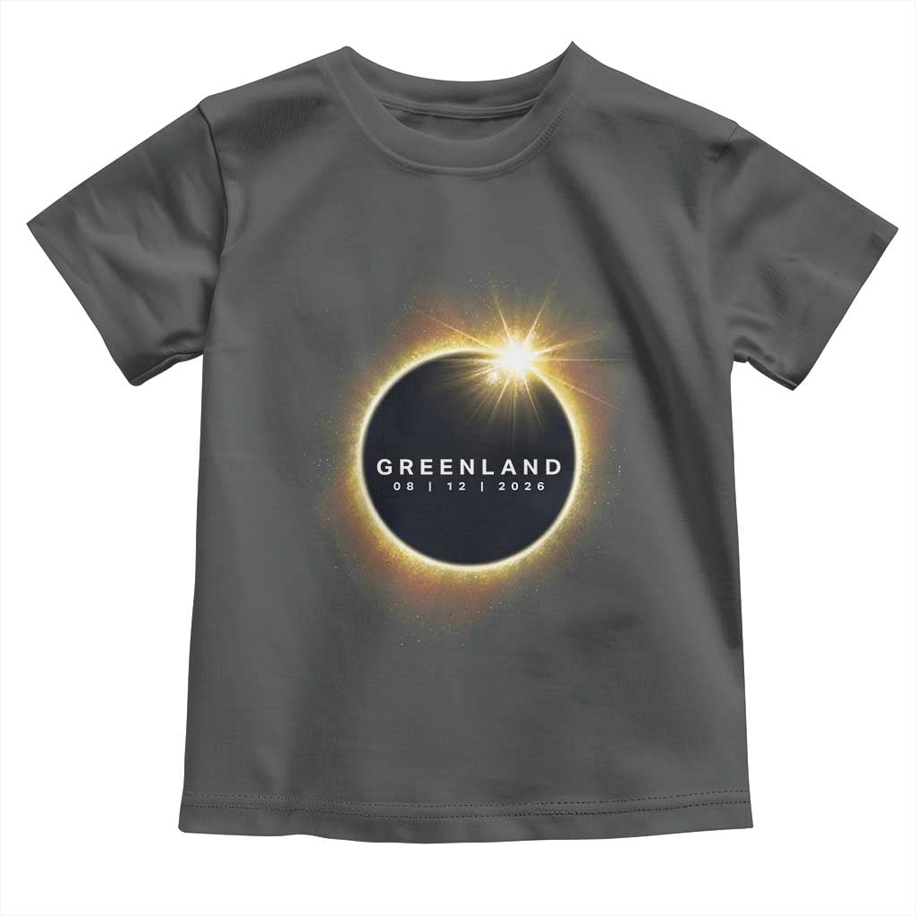 Greenland Total Solar Eclipse 2026 Toddler T Shirt Path of Totality Astronomy Gift
