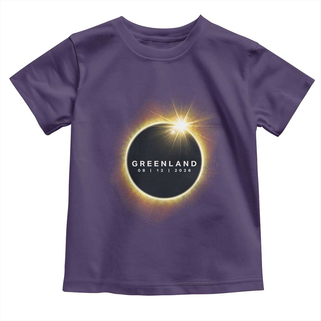 Greenland Total Solar Eclipse 2026 Toddler T Shirt Path of Totality Astronomy Gift