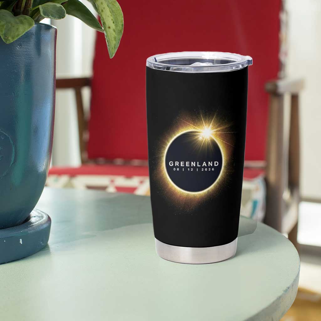 Greenland Total Solar Eclipse 2026 Tumbler Cup Path of Totality Astronomy Gift