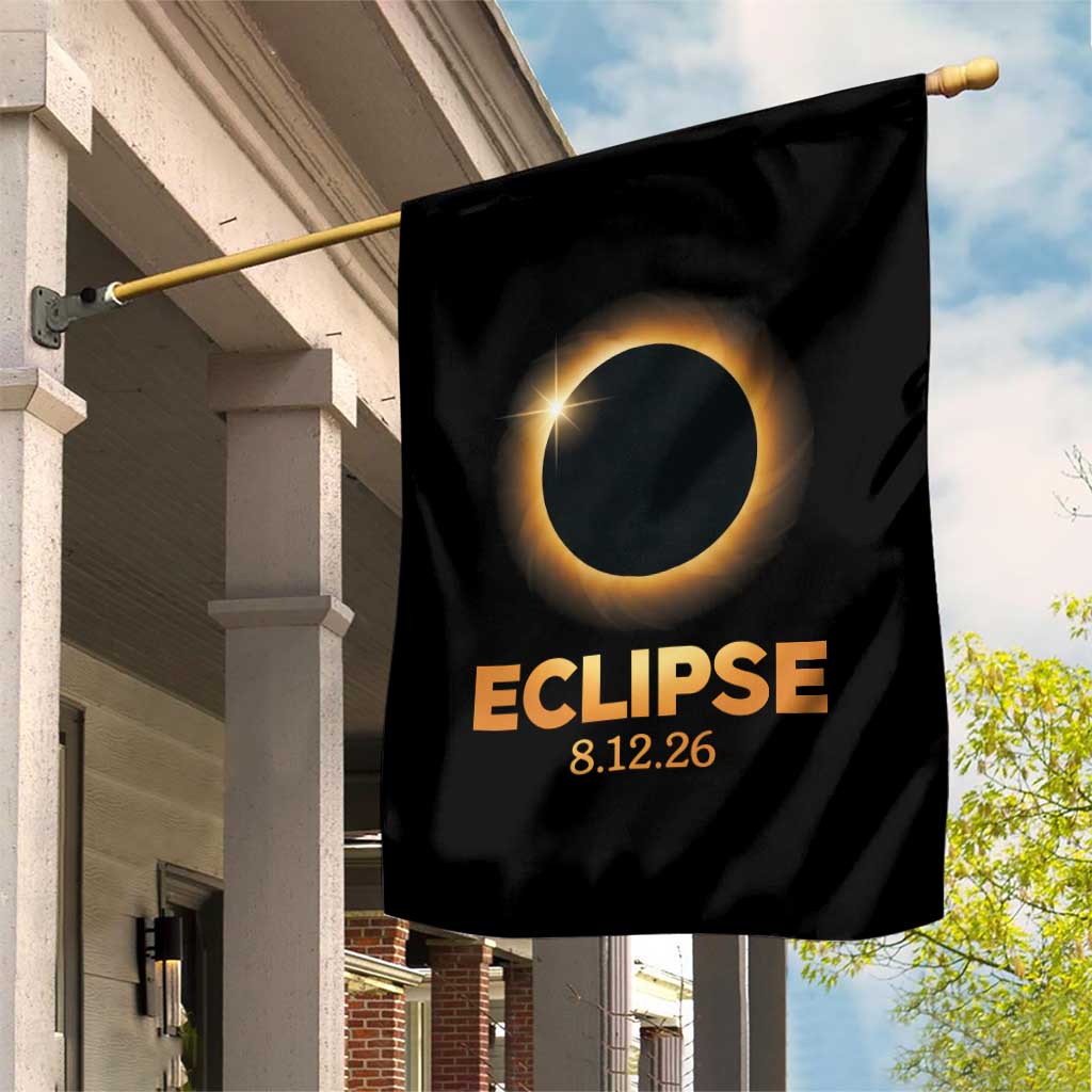 2026 Total Solar Eclipse Garden Flag August 12 Totality Astronomy Souvenir