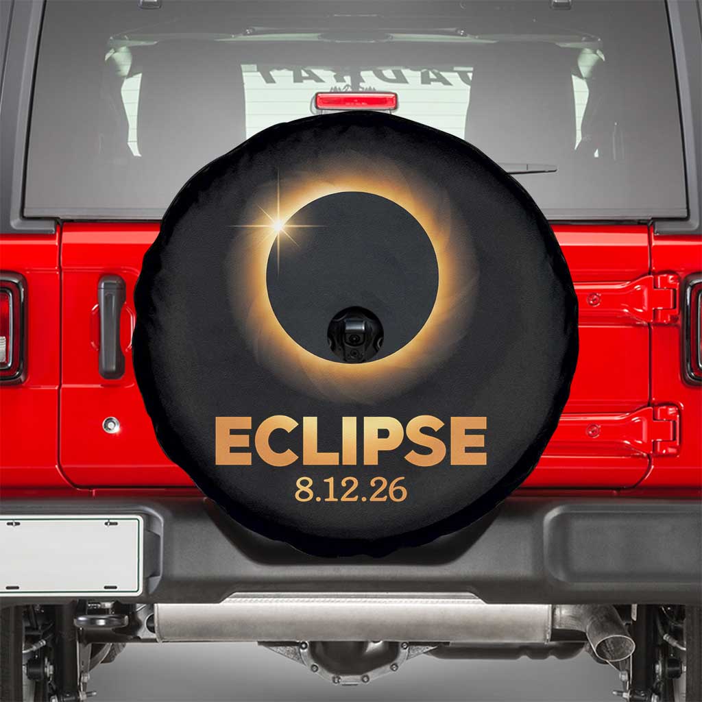 2026 Total Solar Eclipse Spare Tire Cover August 12 Totality Astronomy Souvenir