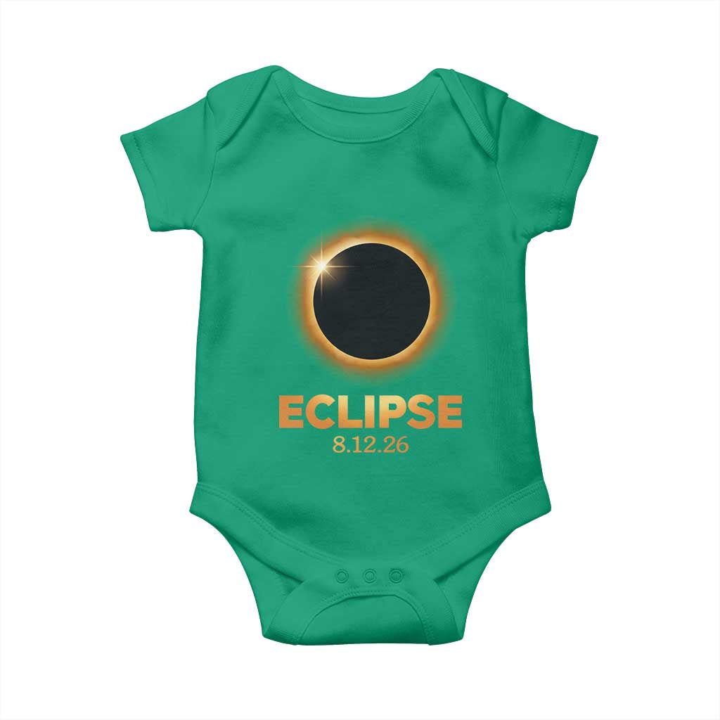 2026 Total Solar Eclipse Baby Onesie August 12 Totality Astronomy Souvenir