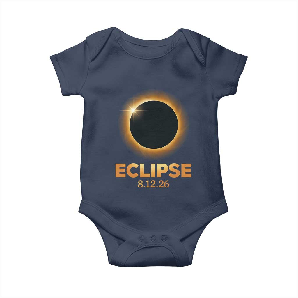 2026 Total Solar Eclipse Baby Onesie August 12 Totality Astronomy Souvenir