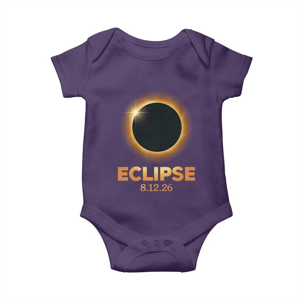 2026 Total Solar Eclipse Baby Onesie August 12 Totality Astronomy Souvenir