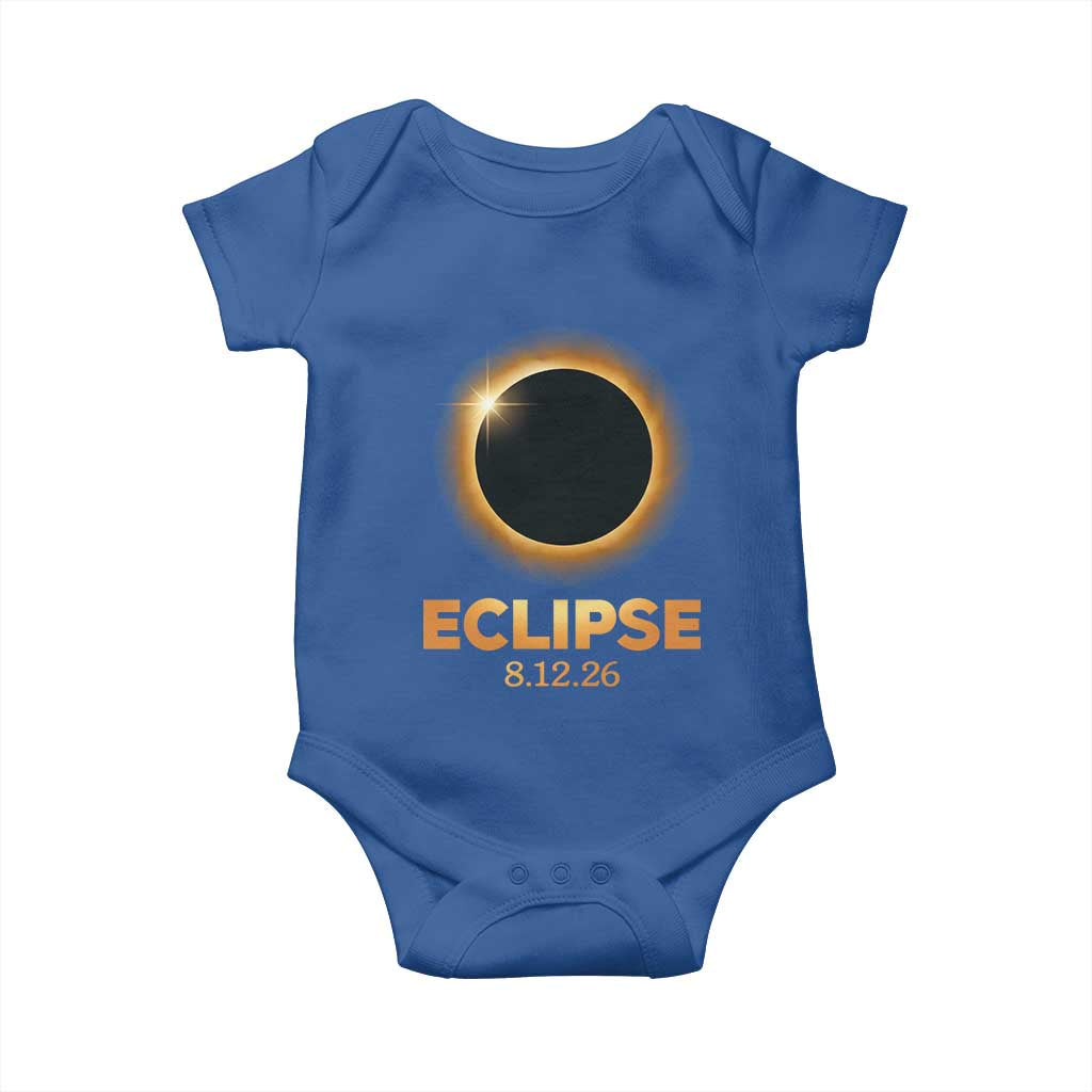 2026 Total Solar Eclipse Baby Onesie August 12 Totality Astronomy Souvenir