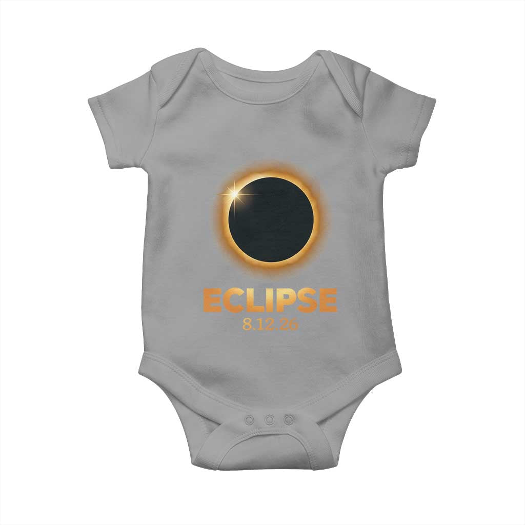 2026 Total Solar Eclipse Baby Onesie August 12 Totality Astronomy Souvenir