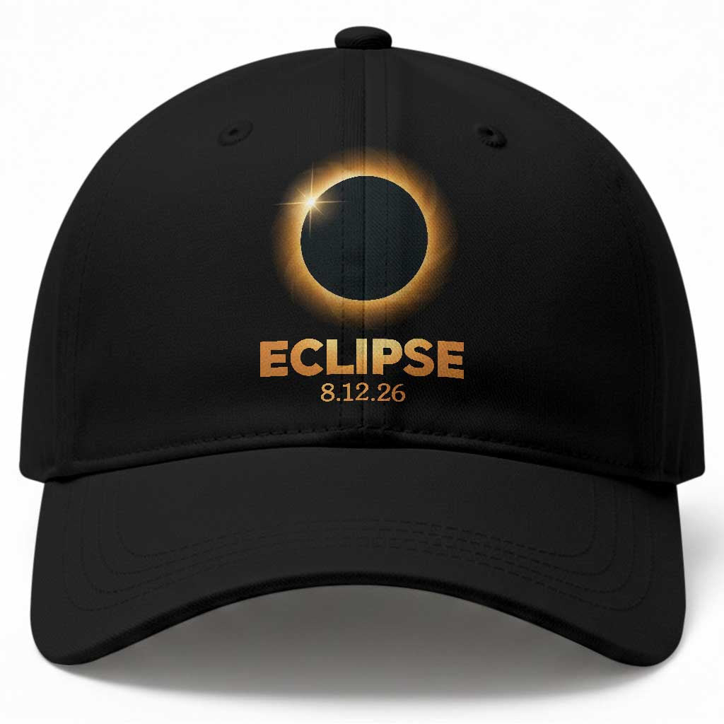 2026 Total Solar Eclipse Baseball Cap August 12 Totality Astronomy Souvenir