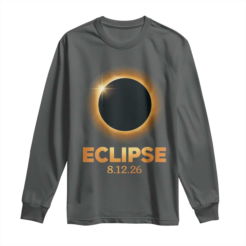 2026 Total Solar Eclipse Long Sleeve Shirt August 12 Totality Astronomy Souvenir