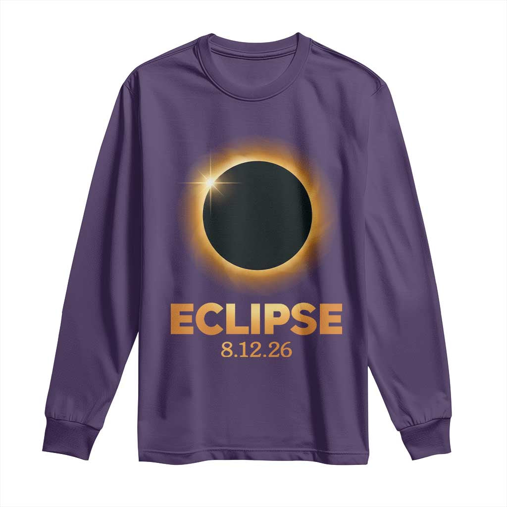 2026 Total Solar Eclipse Long Sleeve Shirt August 12 Totality Astronomy Souvenir
