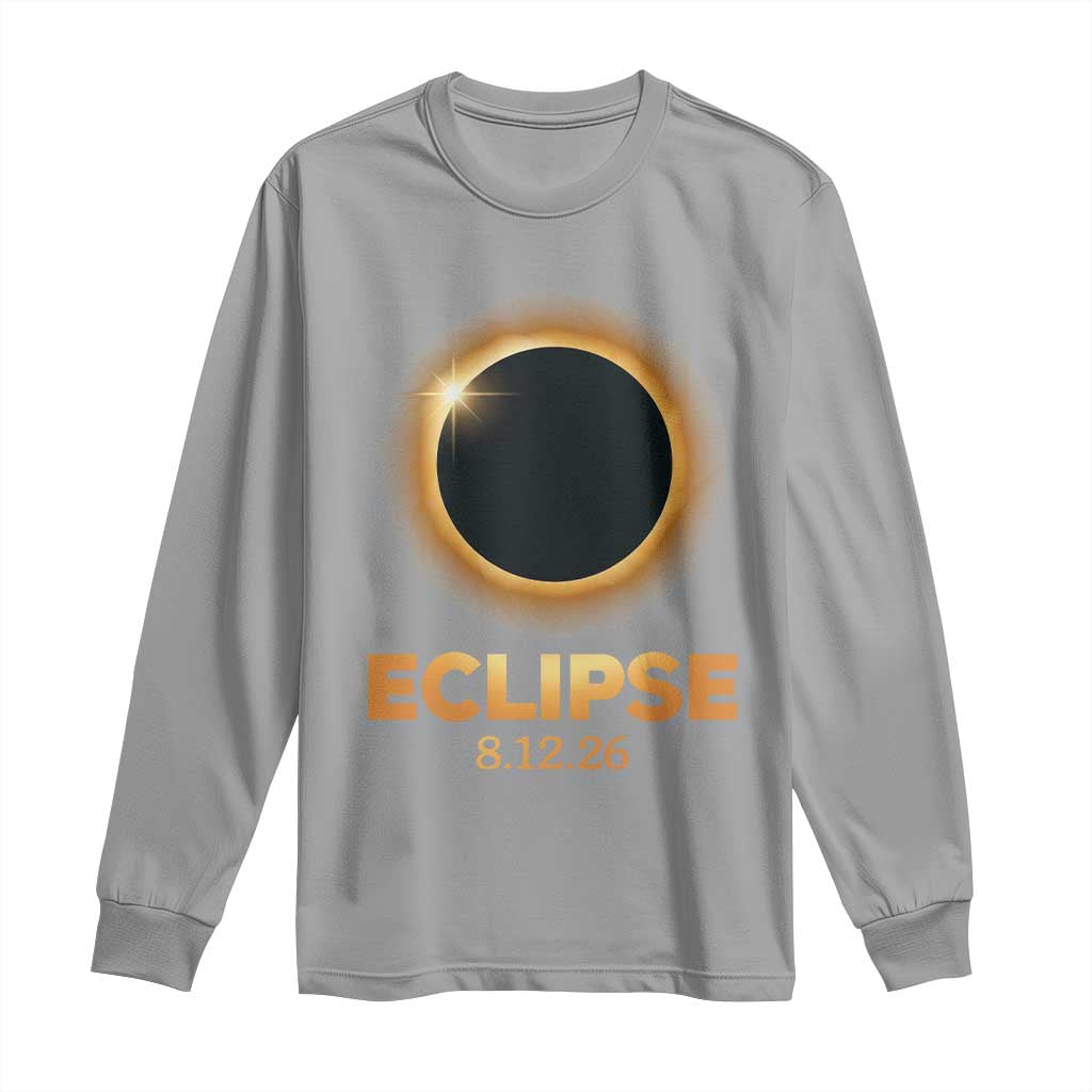 2026 Total Solar Eclipse Long Sleeve Shirt August 12 Totality Astronomy Souvenir