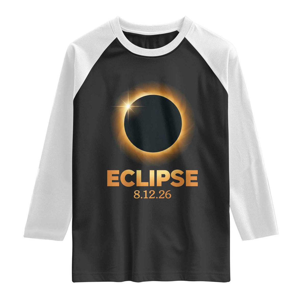 2026 Total Solar Eclipse Raglan Shirt August 12 Totality Astronomy Souvenir