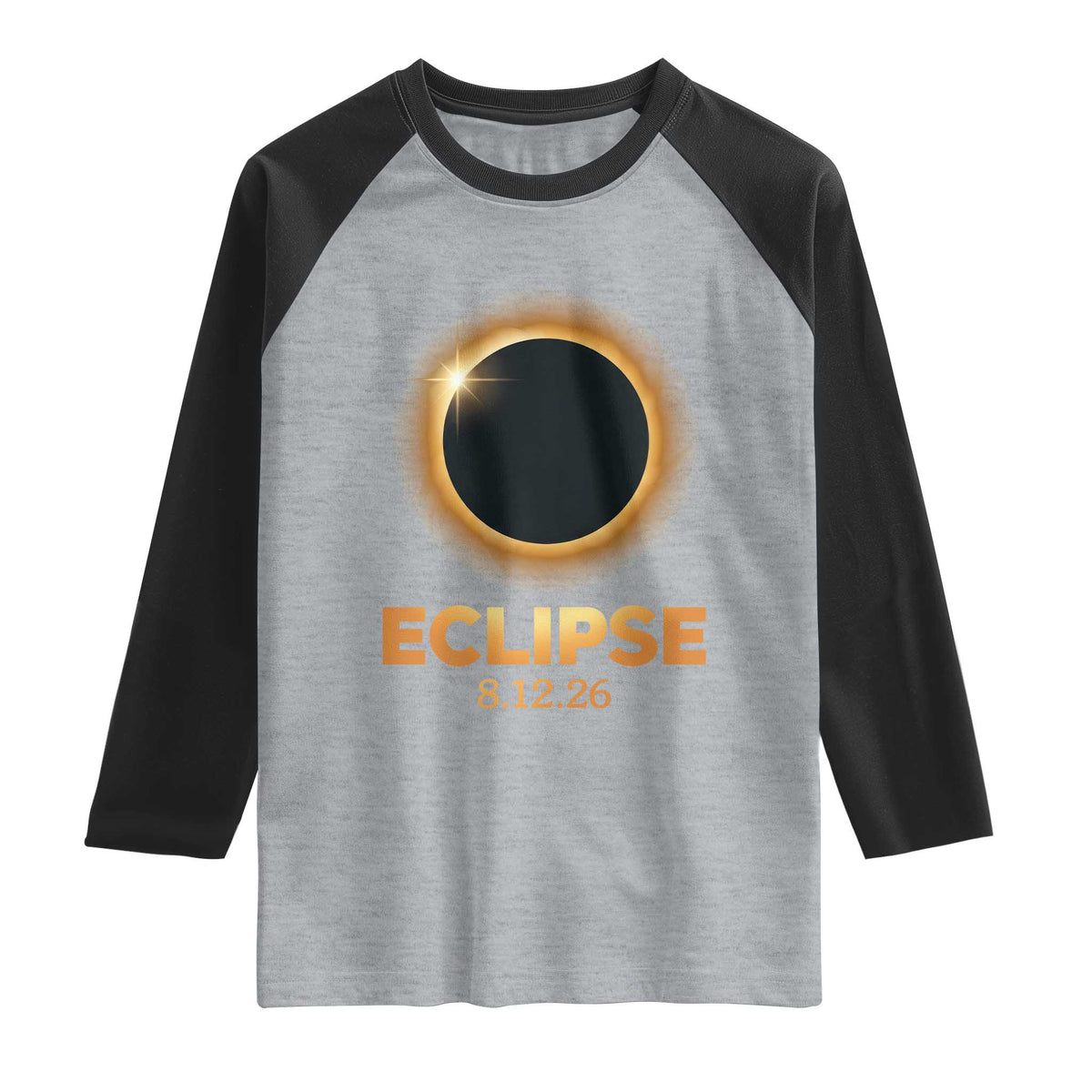 2026 Total Solar Eclipse Raglan Shirt August 12 Totality Astronomy Souvenir