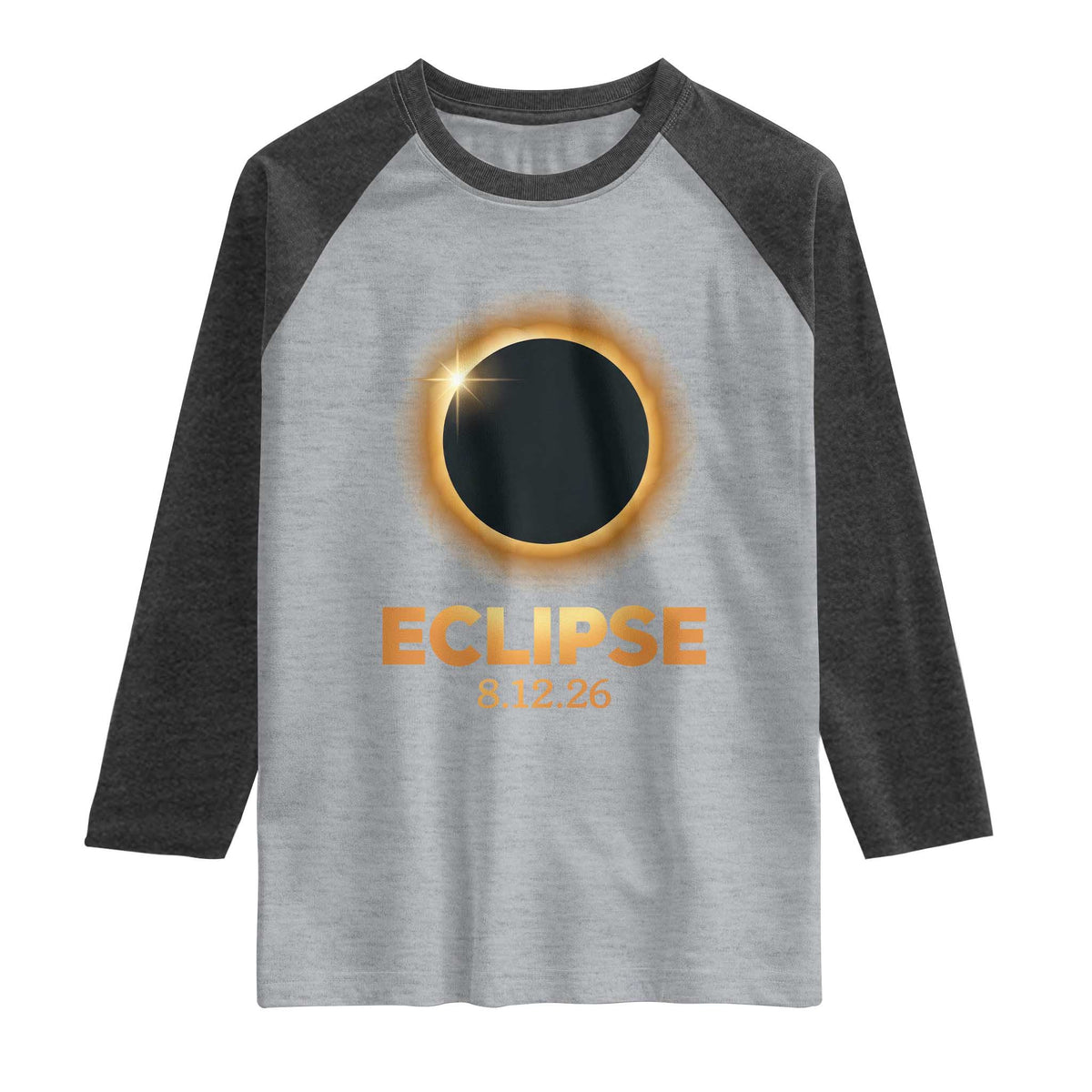 2026 Total Solar Eclipse Raglan Shirt August 12 Totality Astronomy Souvenir