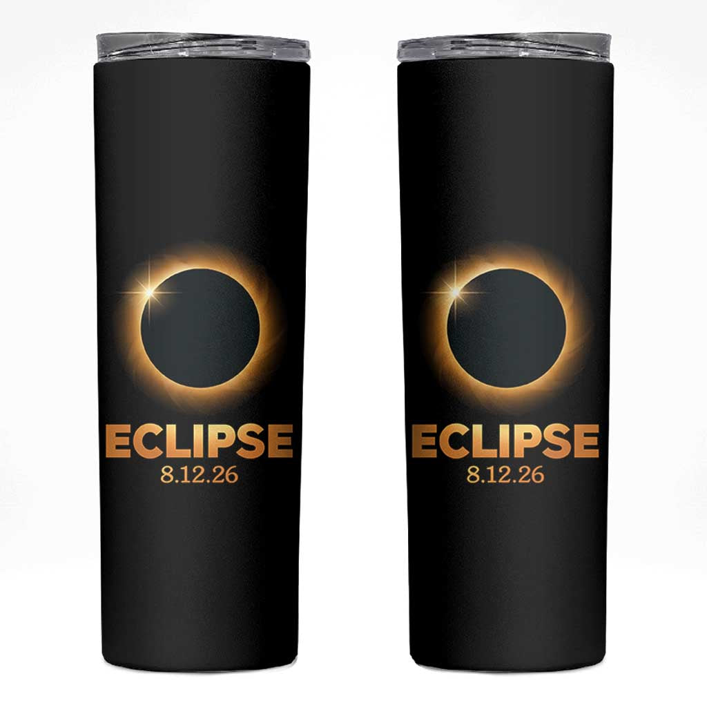 2026 Total Solar Eclipse Skinny Tumbler August 12 Totality Astronomy Souvenir