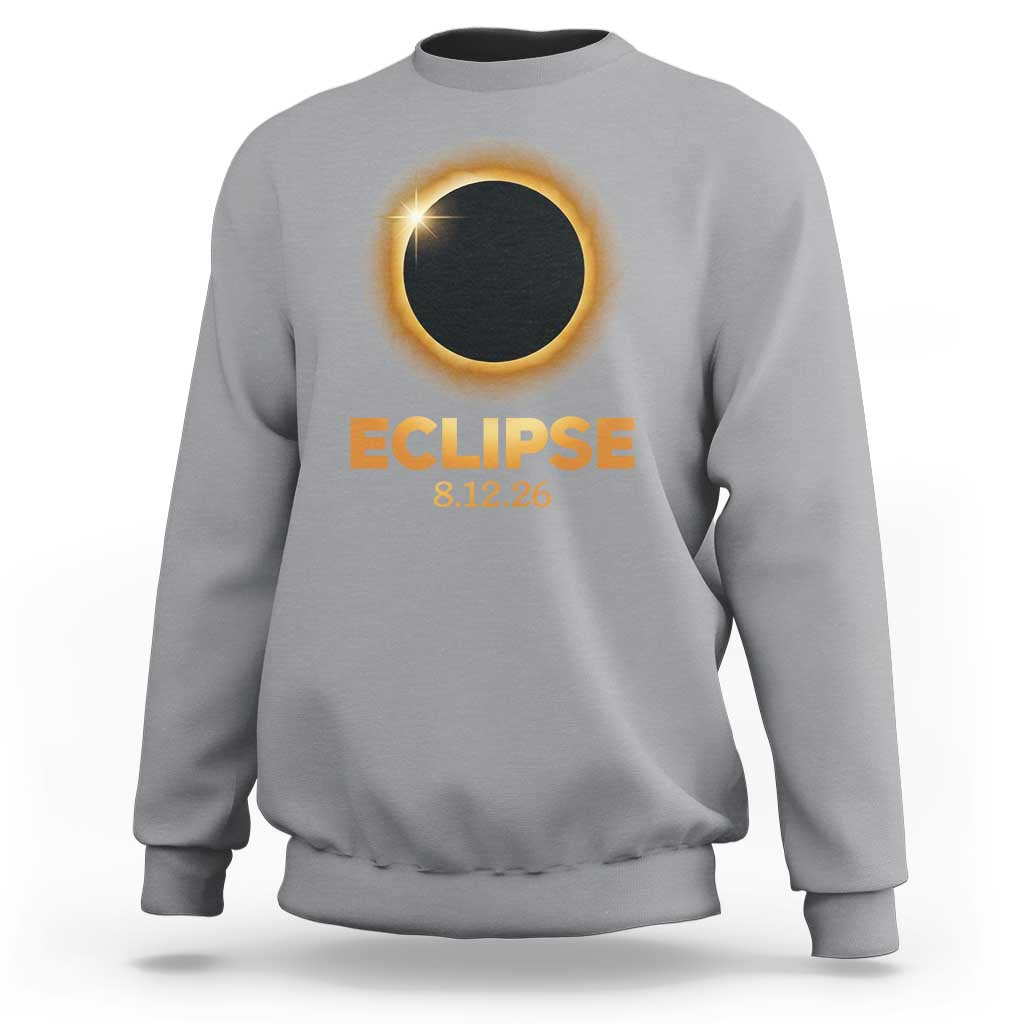 2026 Total Solar Eclipse Sweatshirt August 12 Totality Astronomy Souvenir