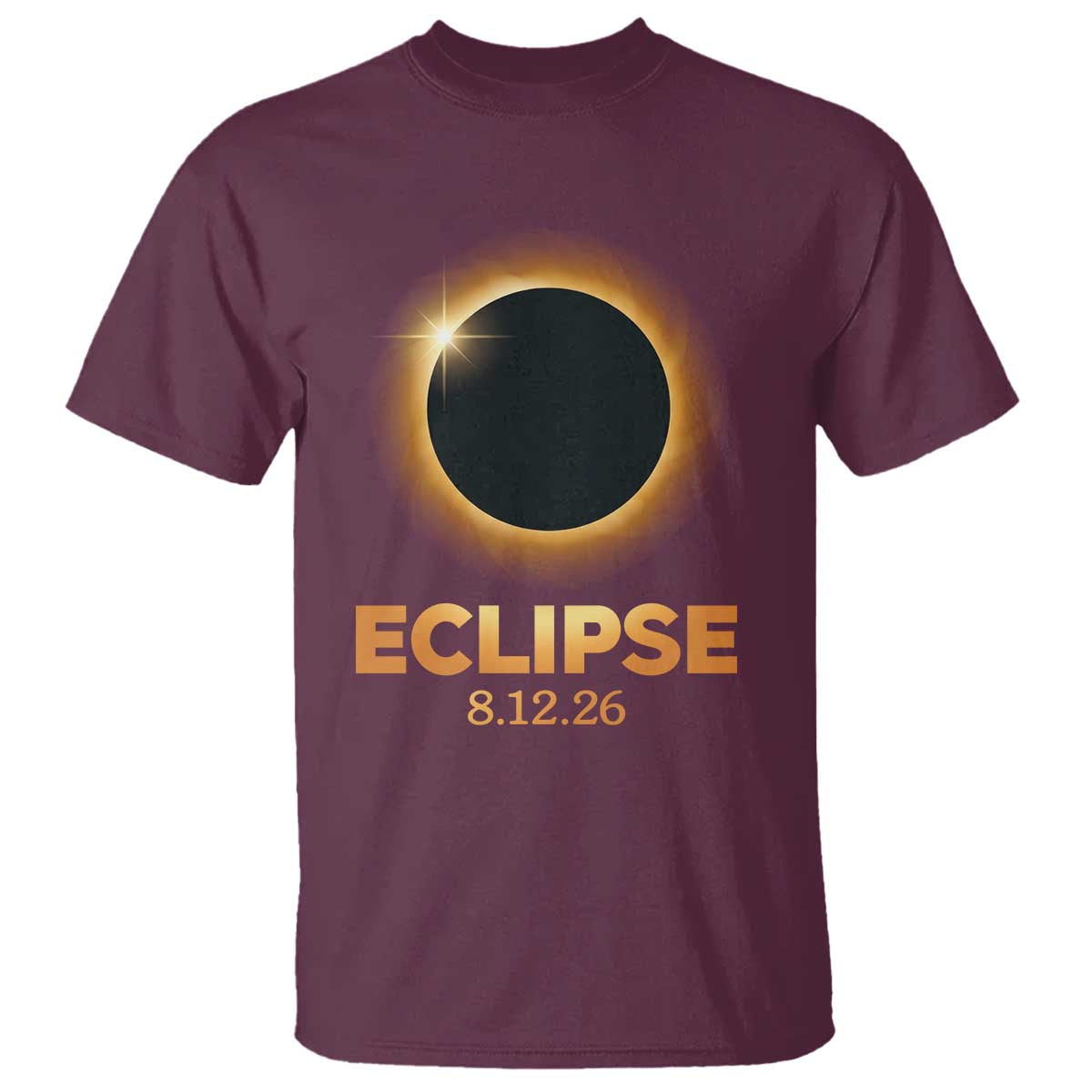2026 Total Solar Eclipse T Shirt August 12 Totality Astronomy Souvenir