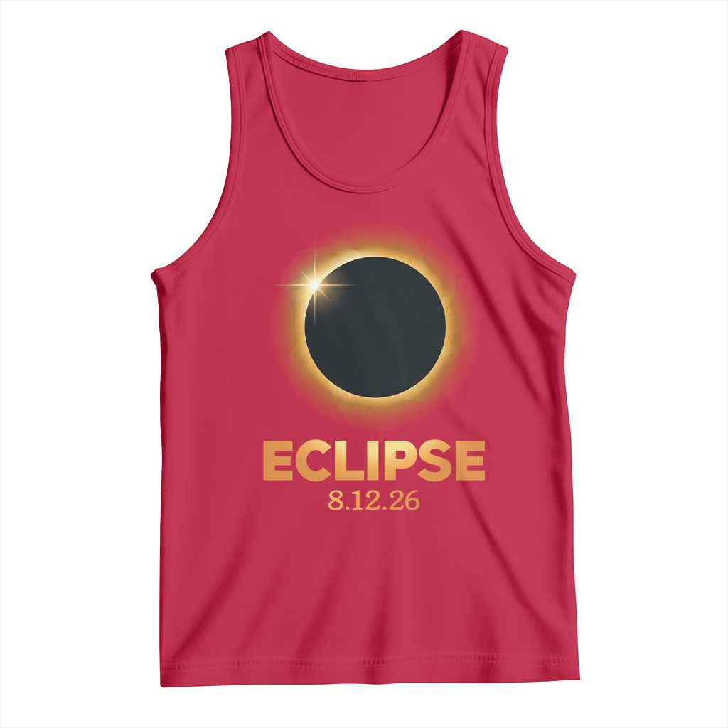 2026 Total Solar Eclipse Tank Top August 12 Totality Astronomy Souvenir