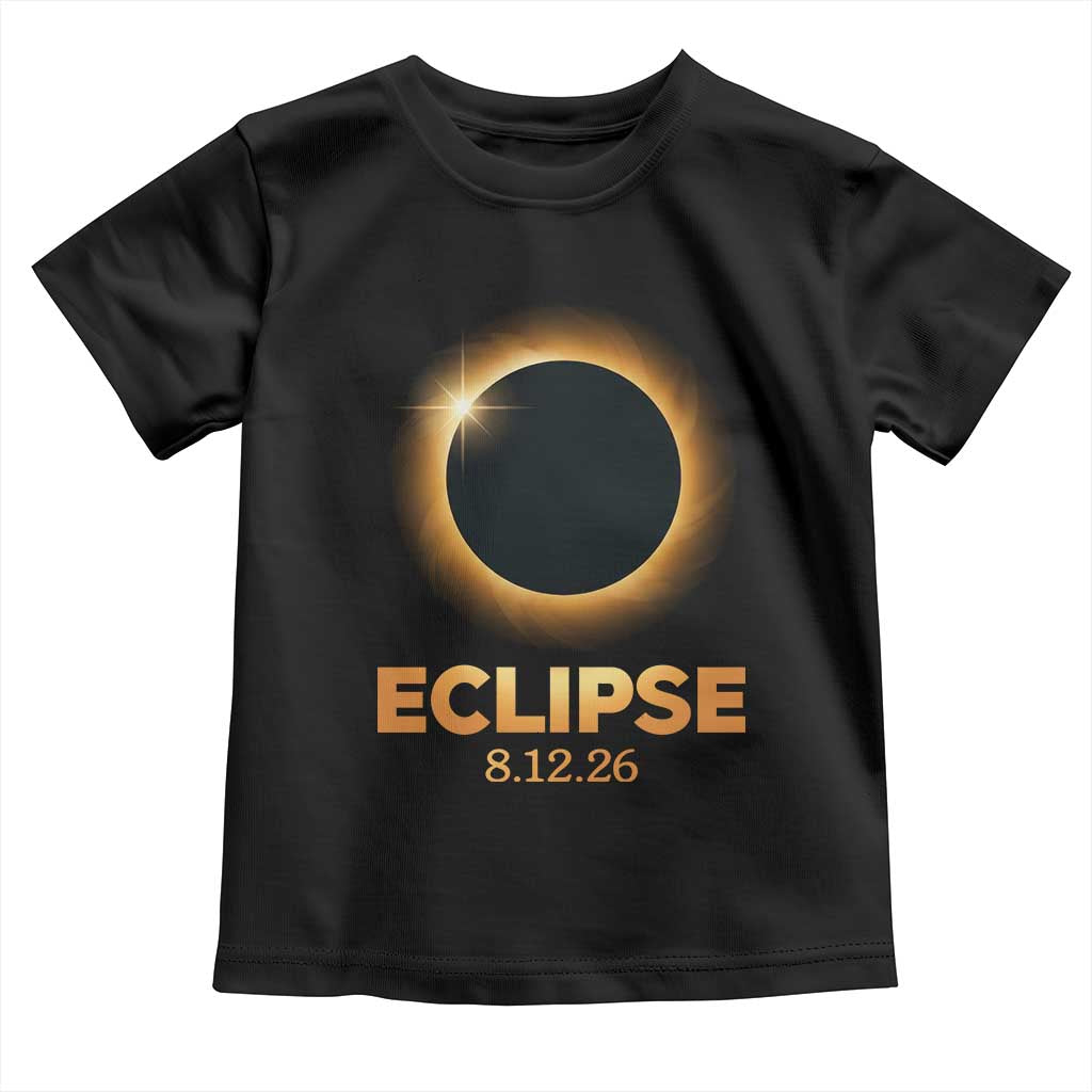 2026 Total Solar Eclipse Toddler T Shirt August 12 Totality Astronomy Souvenir