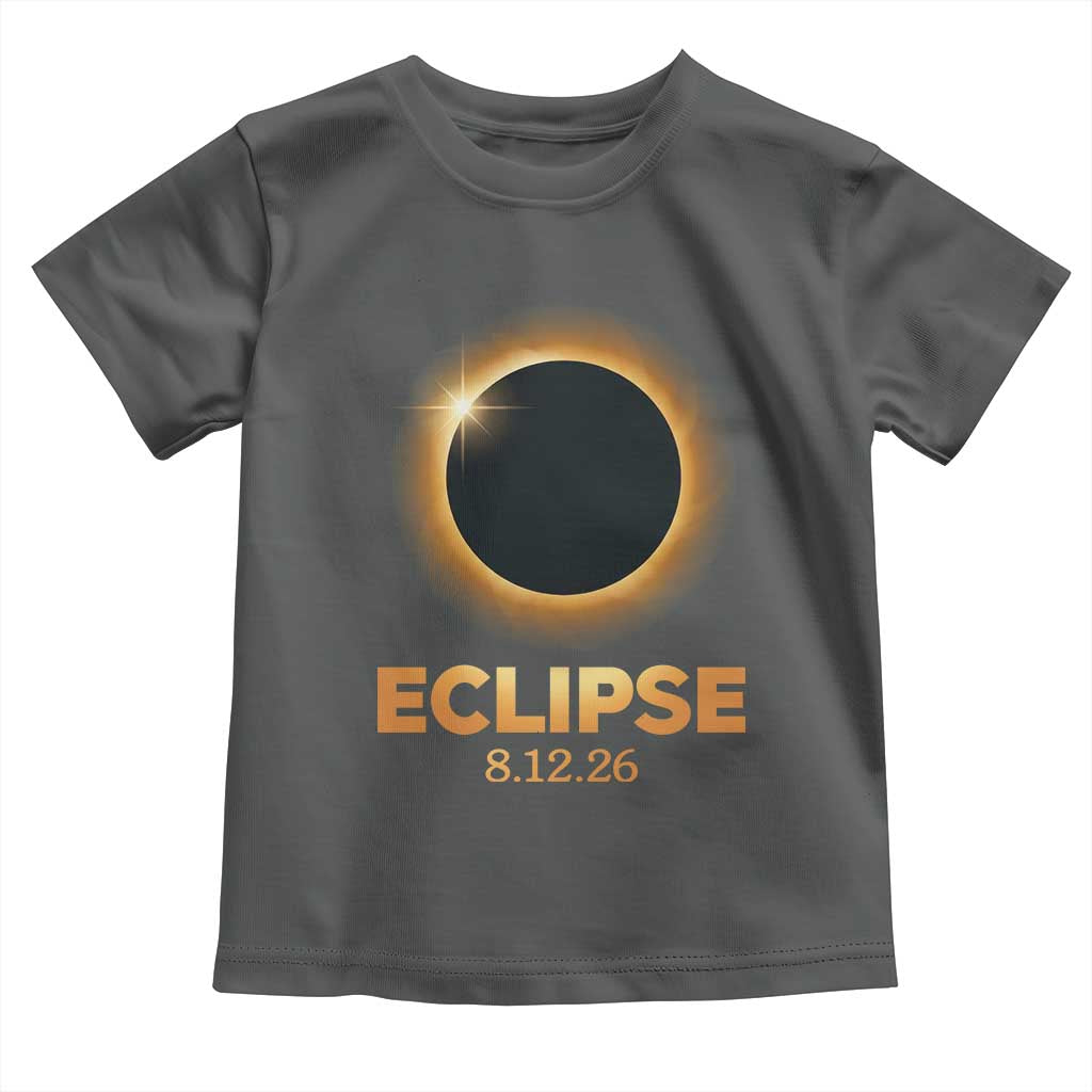 2026 Total Solar Eclipse Toddler T Shirt August 12 Totality Astronomy Souvenir