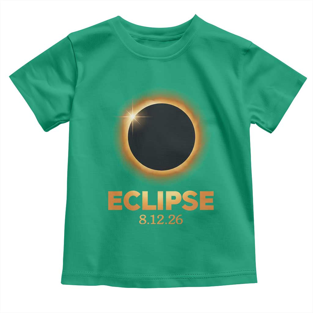2026 Total Solar Eclipse Toddler T Shirt August 12 Totality Astronomy Souvenir