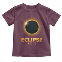 2026 Total Solar Eclipse Toddler T Shirt August 12 Totality Astronomy Souvenir