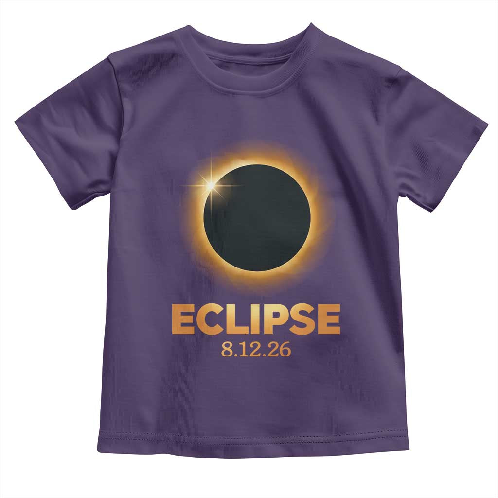 2026 Total Solar Eclipse Toddler T Shirt August 12 Totality Astronomy Souvenir