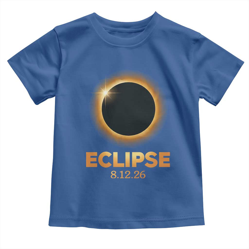2026 Total Solar Eclipse Toddler T Shirt August 12 Totality Astronomy Souvenir