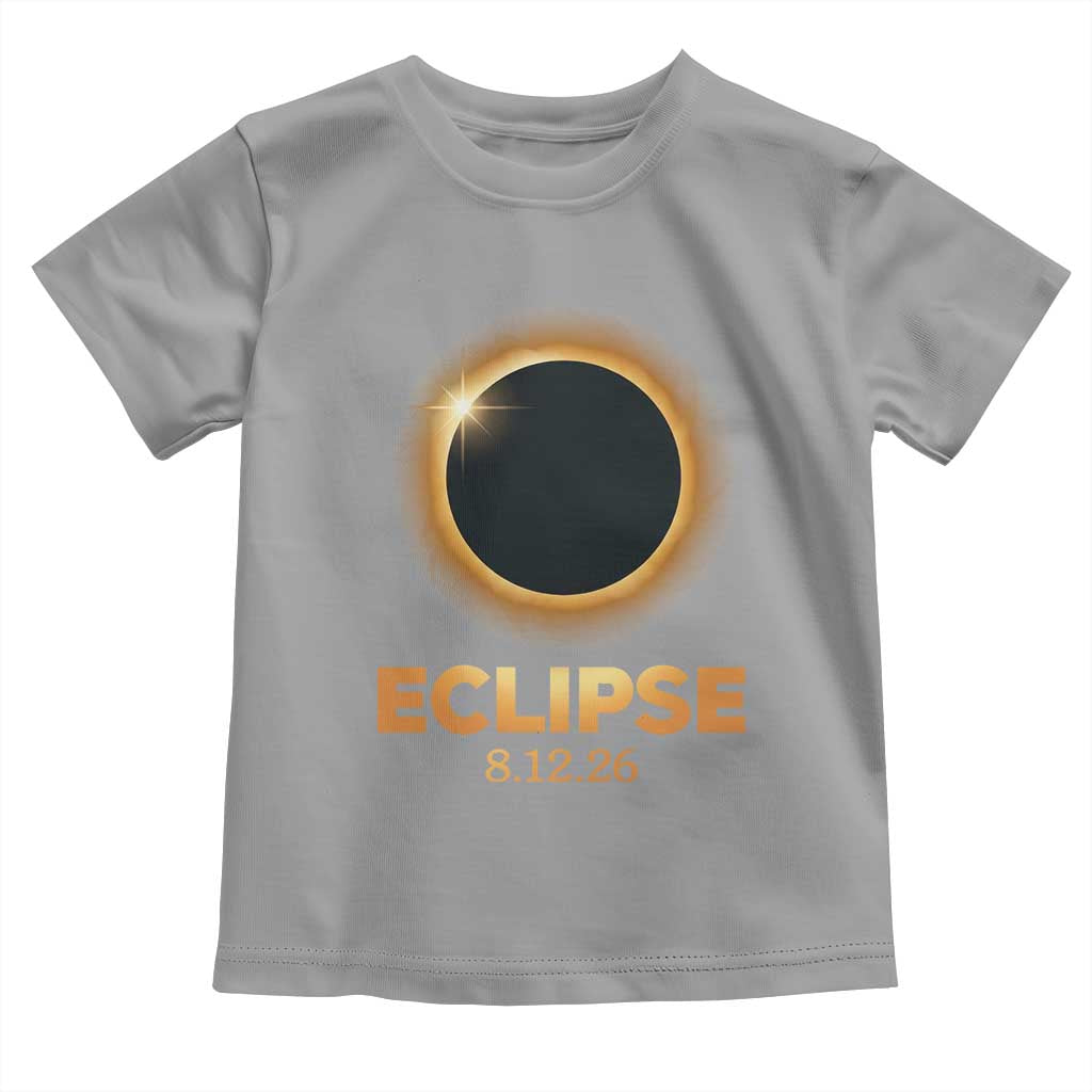 2026 Total Solar Eclipse Toddler T Shirt August 12 Totality Astronomy Souvenir