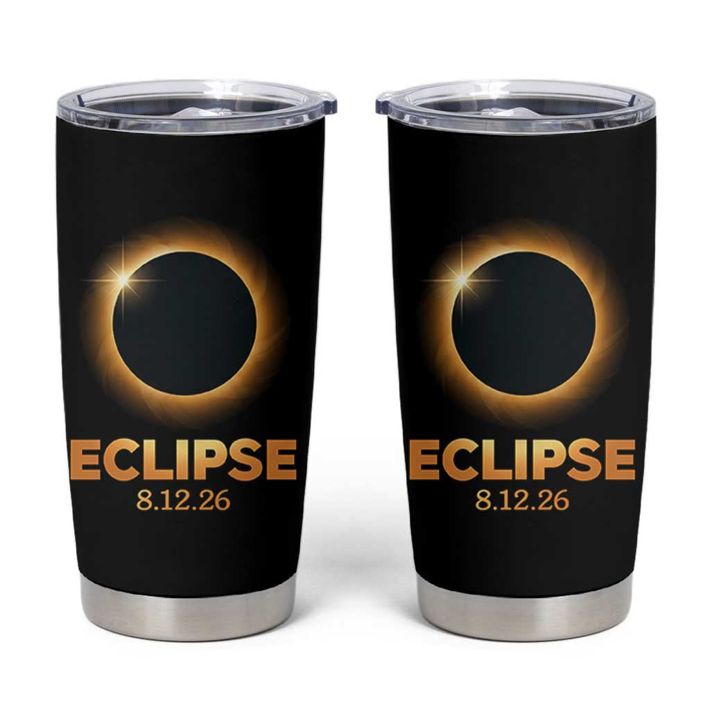 2026 Total Solar Eclipse Tumbler Cup August 12 Totality Astronomy Souvenir