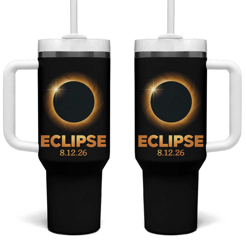 2026 Total Solar Eclipse Tumbler With Handle August 12 Totality Astronomy Souvenir