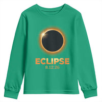 2026 Total Solar Eclipse Youth Sweatshirt August 12 Totality Astronomy Souvenir