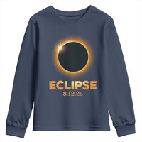 2026 Total Solar Eclipse Youth Sweatshirt August 12 Totality Astronomy Souvenir