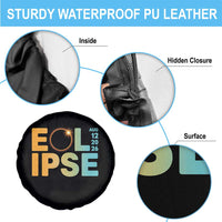 2026 Total Solar Eclipse Retro Typography Spare Tire Cover August 12 Totality Astronomy Gift