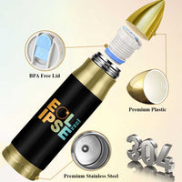 2026 Total Solar Eclipse Retro Typography Bullet Tumbler August 12 Totality Astronomy Gift