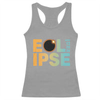 2026 Total Solar Eclipse Retro Typography Racerback Tank Top August 12 Totality Astronomy Gift