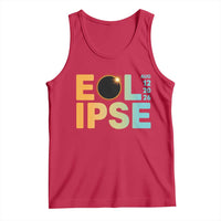 2026 Total Solar Eclipse Retro Typography Tank Top August 12 Totality Astronomy Gift