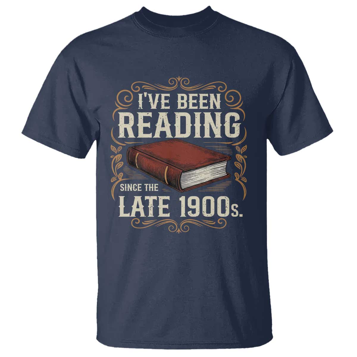 Funny Vintage 80s 90s Book Lover T Shirt I've Been Reading Since The Late 1900s Bookworm Humor