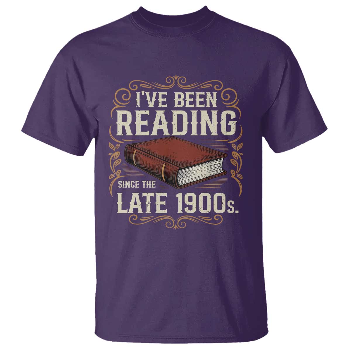 Funny Vintage 80s 90s Book Lover T Shirt I've Been Reading Since The Late 1900s Bookworm Humor