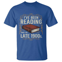 Funny Vintage 80s 90s Book Lover T Shirt I've Been Reading Since The Late 1900s Bookworm Humor