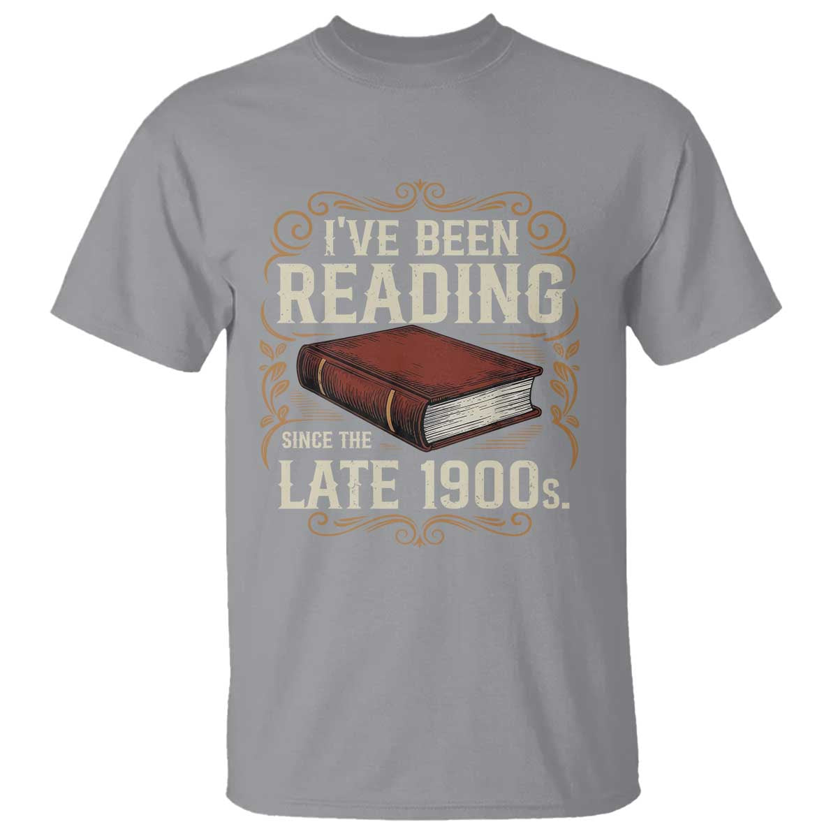 Funny Vintage 80s 90s Book Lover T Shirt I've Been Reading Since The Late 1900s Bookworm Humor